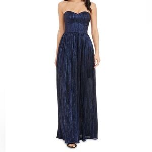 Dress the Population Audrina Plissé Maxi Gown